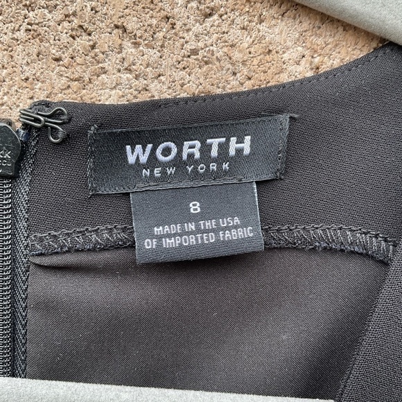 NWT Worth New York A-Line Draped Ruffle Sleeveless Midi Dress Size 8 Grunge Goth - Picture 7 of 12